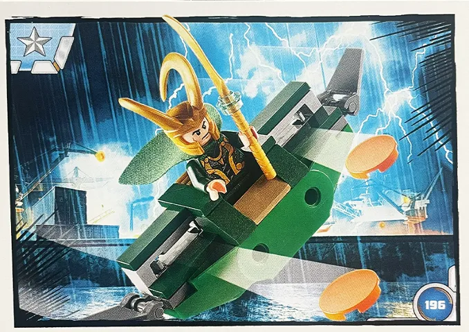 Avengers Trading Card Collection (Polish) Series 1 - # 196 Lotnia Lokiego