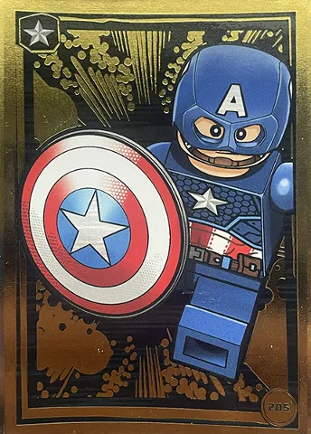 Avengers Trading Card Collection (Polish) Series 1 - # 205 Kapitan Ameryka