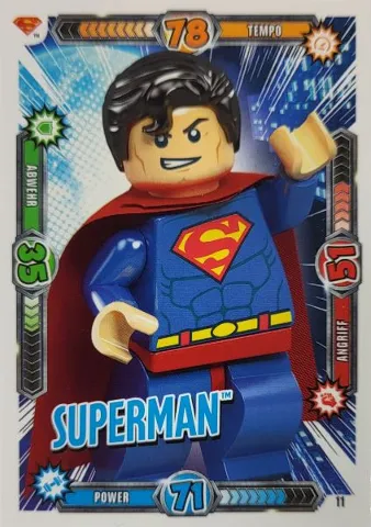Batman Trading Card Game (German) Series 1 - # 11 Superman