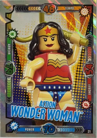 Batman Trading Card Game (German) Series 1 - # 21 Action Wonder Woman