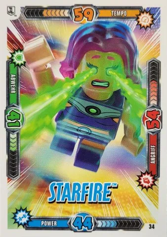 Batman Trading Card Game (German) Series 1 - # 34 Starfire