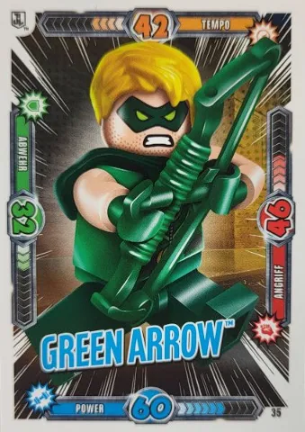 Batman Trading Card Game (German) Series 1 - # 35 Green Arrow