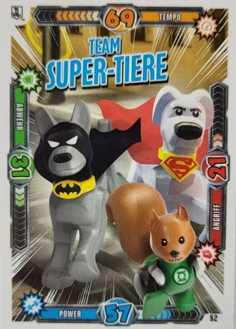 Batman Trading Card Game (German) Series 1 - # 52 Team Super-Tiere