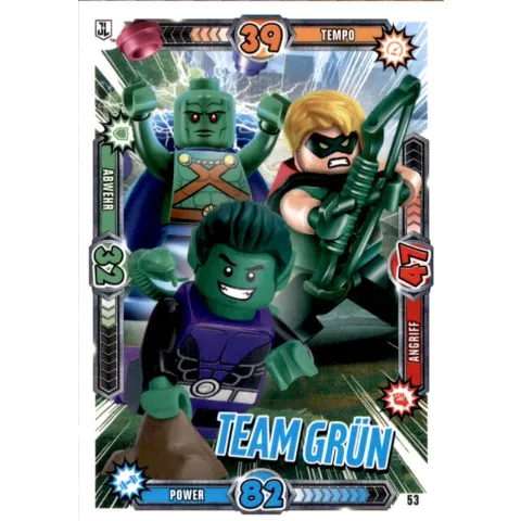Batman Trading Card Game (German) Series 1 - # 53 Team Grün
