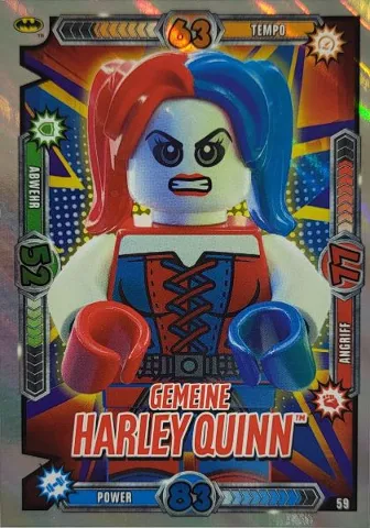 Batman Trading Card Game (German) Series 1 - # 59 Gemeine Harley Quinn