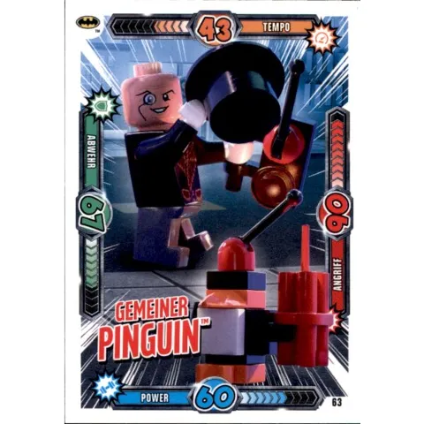 Batman Trading Card Game (German) Series 1 - # 63 Gemeiner Pinguin