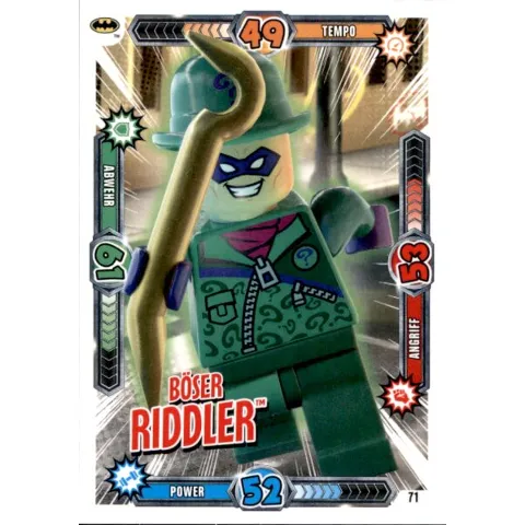 Batman Trading Card Game (German) Series 1 - # 71 Böser Riddler