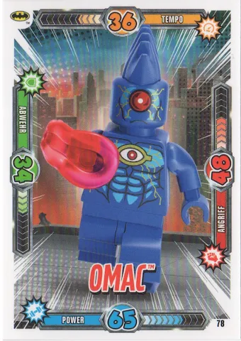 Batman Trading Card Game (German) Series 1 - # 78 OMAC
