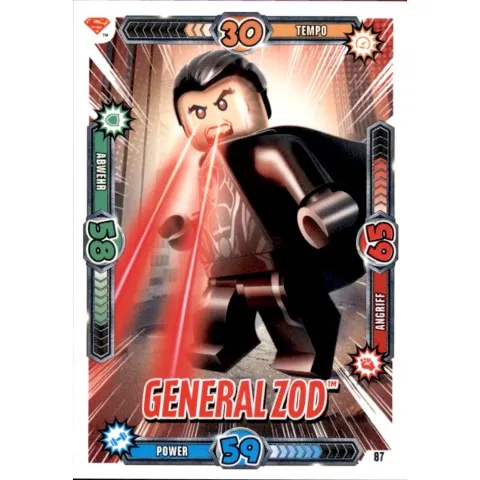 Batman Trading Card Game (German) Series 1 - # 87 General Zod