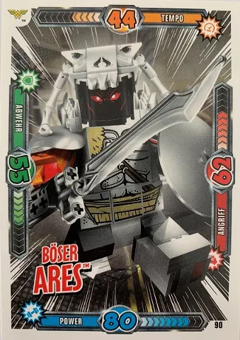 Batman Trading Card Game (German) Series 1 - # 90 Böser Ares