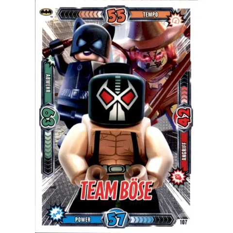 Batman Trading Card Game (German) Series 1 - # 107 Team Böse