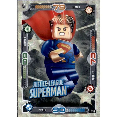 Batman Trading Card Game (German) Series 1 - # 110 Justice League Superman