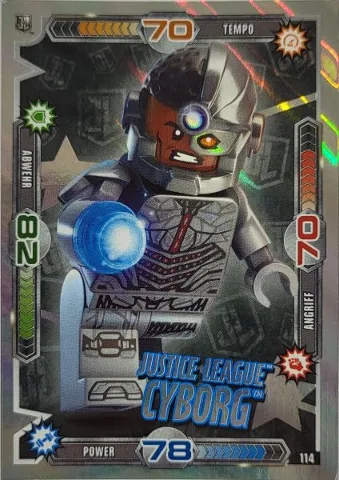 Batman Trading Card Game (German) Series 1 - # 114 Justice League Cyborg
