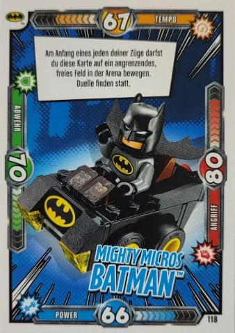 Batman Trading Card Game (German) Series 1 - # 118 Mighty Micros Batman