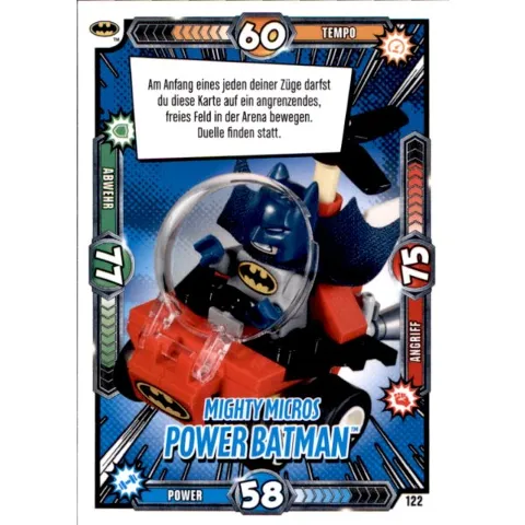 Batman Trading Card Game (German) Series 1 - # 122 Mighty Micros Power Batman