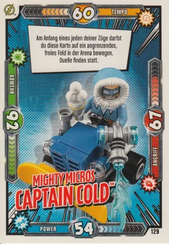 Batman Trading Card Game (German) Series 1 - # 129 Mighty Micros Captain Cold