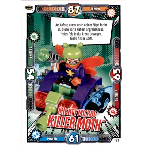 Batman Trading Card Game (German) Series 1 - # 131 Mighty Micros Killer Moth