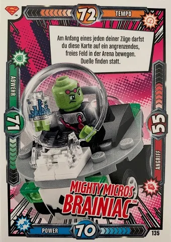 Batman Trading Card Game (German) Series 1 - # 135 Mighty Micros Brainiac
