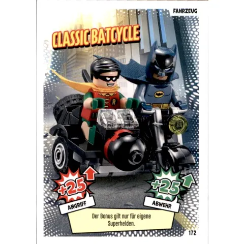 Batman Trading Card Game (German) Series 1 - # 172 Classic Batcycle