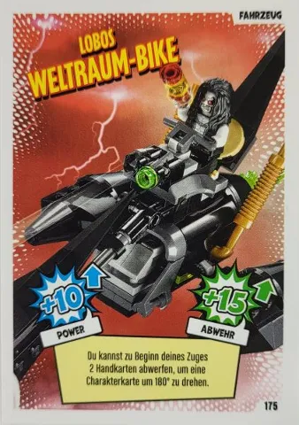 Batman Trading Card Game (German) Series 1 - # 175 Lobos Weltraum-Bike