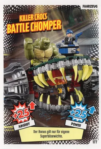 Batman Trading Card Game (German) Series 1 - # 177 Killer Crocs Battle Chomper