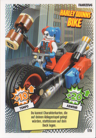 Batman Trading Card Game (German) Series 1 - # 178 Harley Quinns Bike