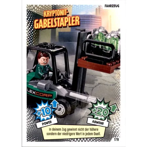 Batman Trading Card Game (German) Series 1 - # 179 Kryptonit-Gabelstapler