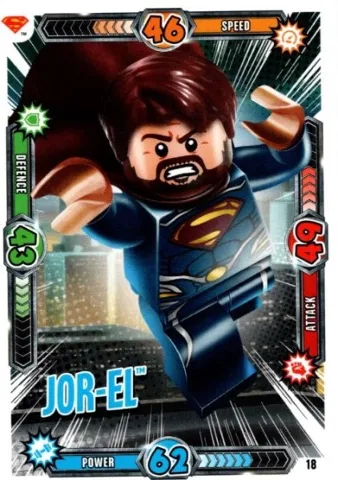Batman Trading Card Game (English) Series 1 - # 18 Jor-El