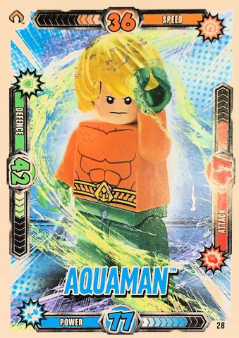 Batman Trading Card Game (English) Series 1 - # 28 Aquaman