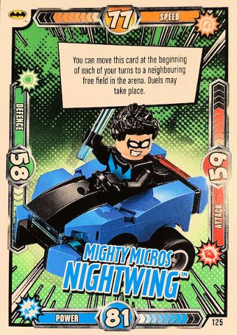 Batman Trading Card Game (English) Series 1 - # 125 Mighty Micros Nightwing