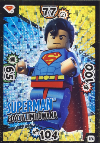 Batman Trading Card Game (Polish) Series 1 - # LE4 Superman Edycja Limitowana