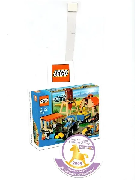 Display Sign, Wobbler / Shopper Stopper, City - Farm 7637 - Das goldene Schaukelpferd (ws1710)