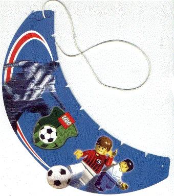 Visor, Cardboard with Rubber Band, Soccer