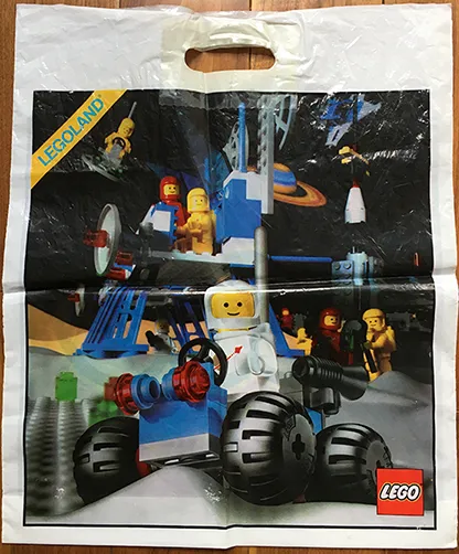 Shopping Bag, Plastic, Classic Space / LEGO Logo on Reverse (40.5 x 49 cm)