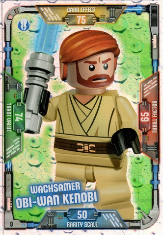 Star Wars Trading Card Game (German) Series 1 - # 8 Wachsamer Obi-Wan Kenobi