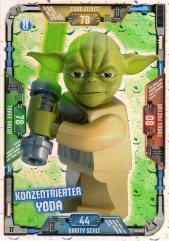 Star Wars Trading Card Game (German) Series 1 - # 17 Konzentrierter Yoda