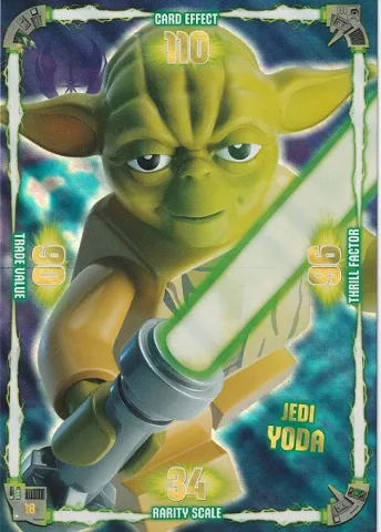 Star Wars Trading Card Game (German) Series 1 - # 18 Jedi Yoda (Oversize XXL)