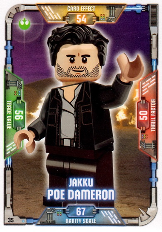 Star Wars Trading Card Game (German) Series 1 - # 35 Jakku Poe Dameron