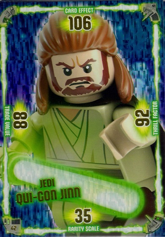 Star Wars Trading Card Game (German) Series 1 - # 42 Jedi Qui-gon Jinn