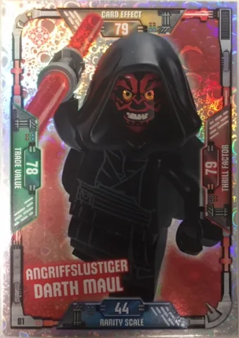 Star Wars Trading Card Game (German) Series 1 - # 81 Angriffslustiger Darth Maul