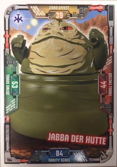 Star Wars Trading Card Game (German) Series 1 - # 114 Jabba der Hutte