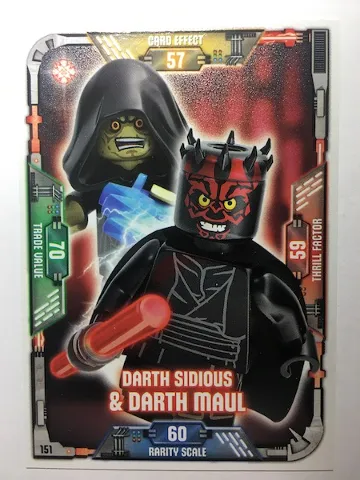 Star Wars Trading Card Game (German) Series 1 - # 151 Darth Sidious & Darth Maul