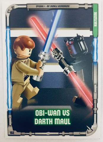 Star Wars Trading Card Game (German) Series 1 - # 182 Obi-Wan vs Darth Maul