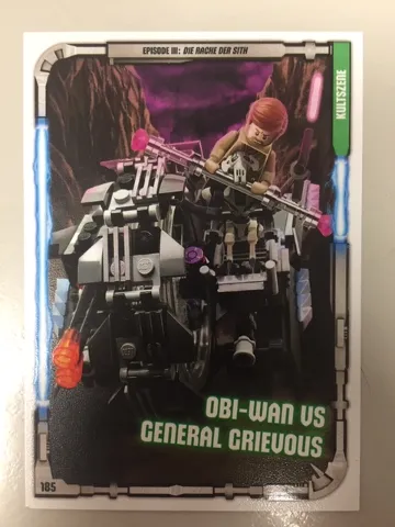Star Wars Trading Card Game (German) Series 1 - # 185 Obi-Wan vs General Grievous