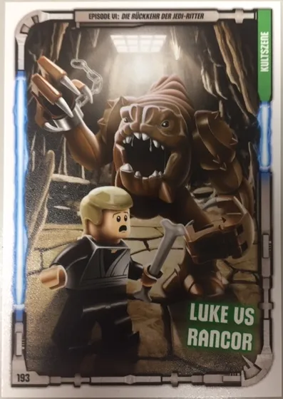 Star Wars Trading Card Game (German) Series 1 - # 193 Luke vs Rancor