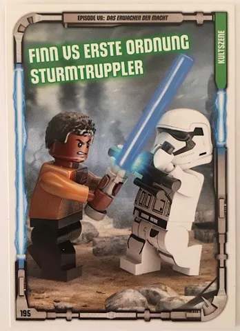 Star Wars Trading Card Game (German) Series 1 - # 195 Finn vs Erste Ordnung Sturmtruppler
