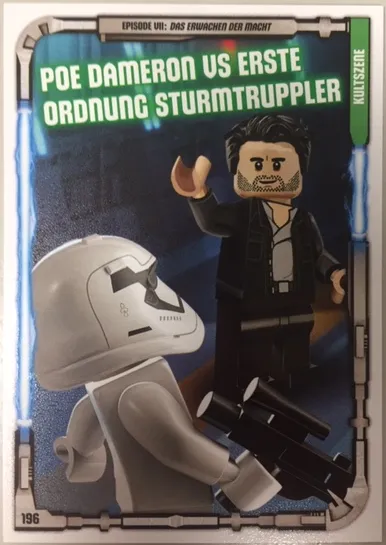 Star Wars Trading Card Game (German) Series 1 - # 196 Poe Dameron vs Erste Ordnung Sturmtruppler