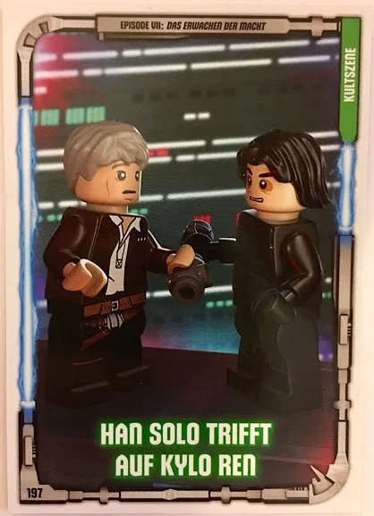 Star Wars Trading Card Game (German) Series 1 - # 197 Han Solo trifft auf Kylo Ren
