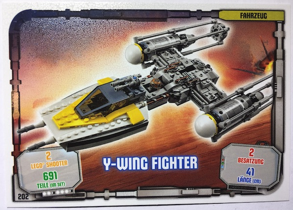 Star Wars Trading Card Game (German) Series 1 - # 202 Y-wing Fighter