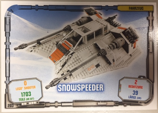 Star Wars Trading Card Game (German) Series 1 - # 203 Snowspeeder